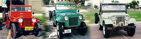 La CJ-2A, la CJ-3B e la CJ-5
